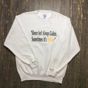 Silence isn't always golden. Vintage Sweater